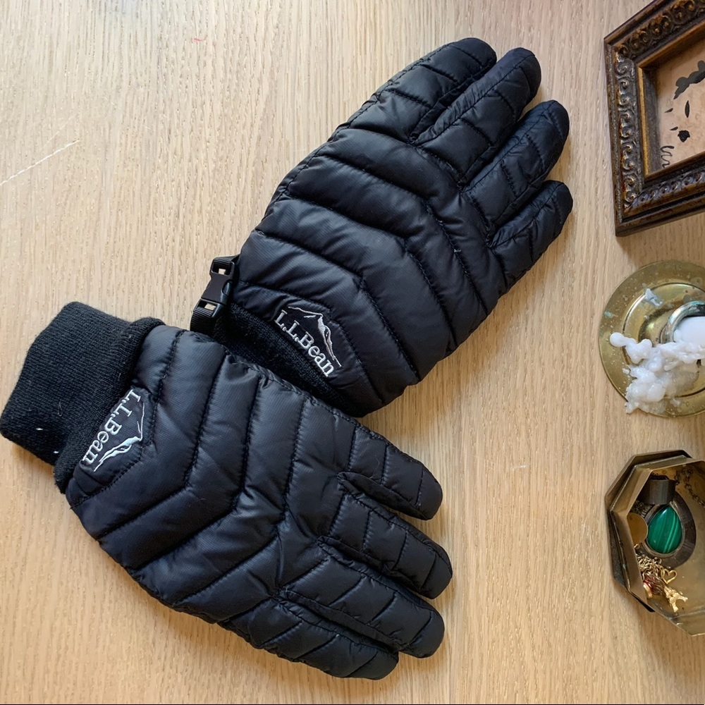 LL Bean Puffer Snow Gloves